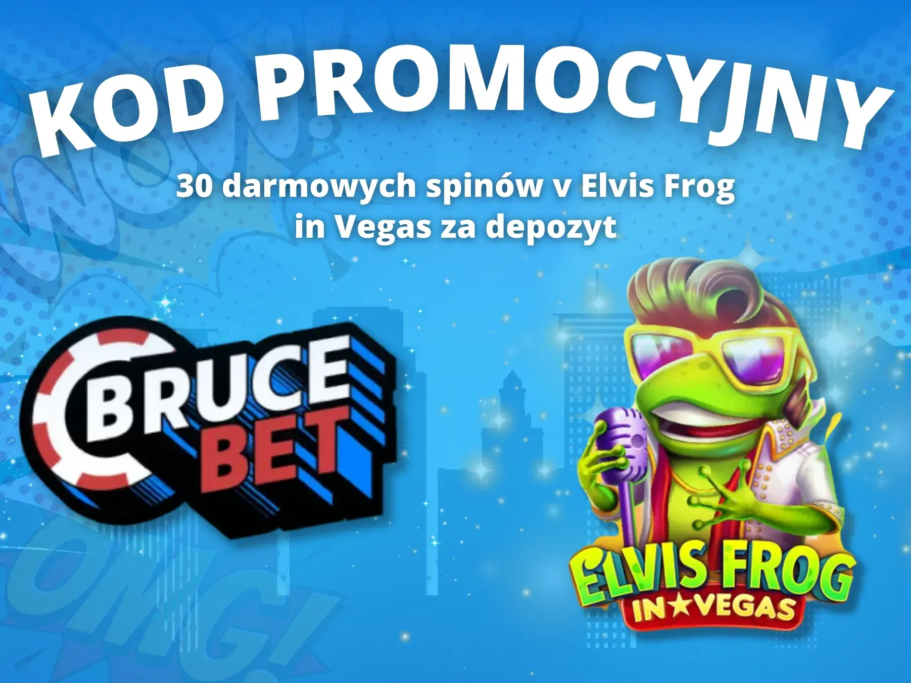 Interfejs promocji Bruce Bet z kodem promocyjnym